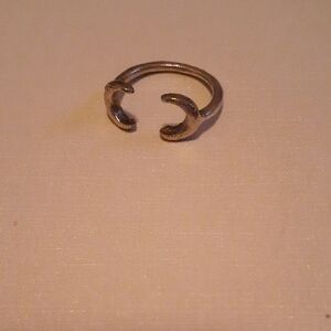 Silver Adjustable Wrench Ring